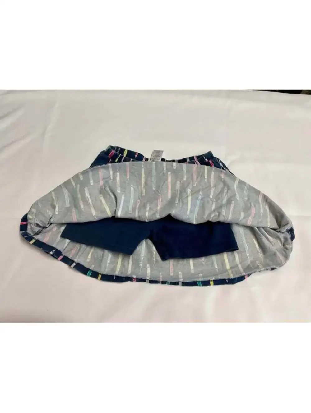 Gymboree Girls Size 8 Navy Pencil Print Twirl Skort